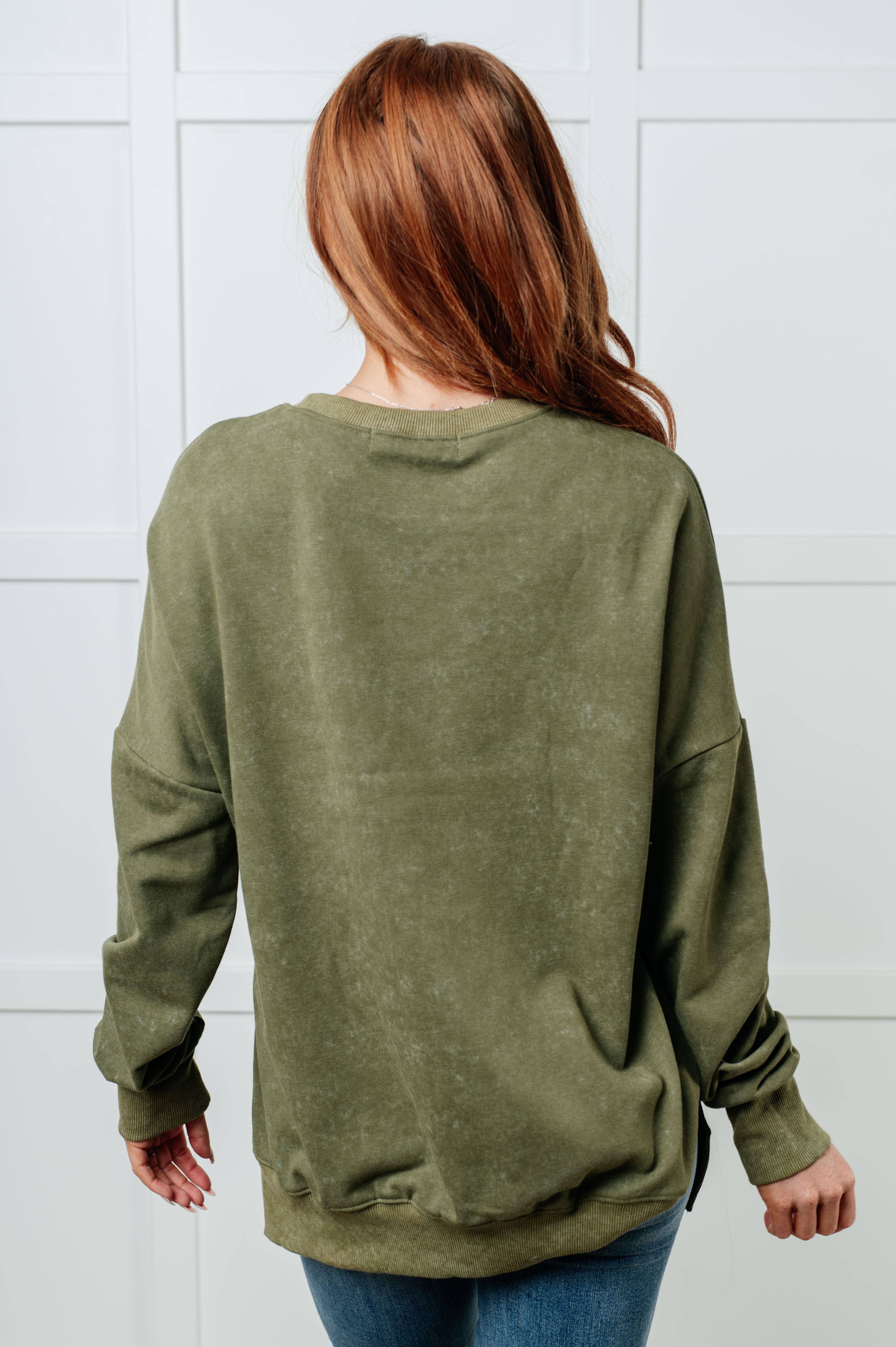 Not Your Average Oversized Sweatshirt in Green