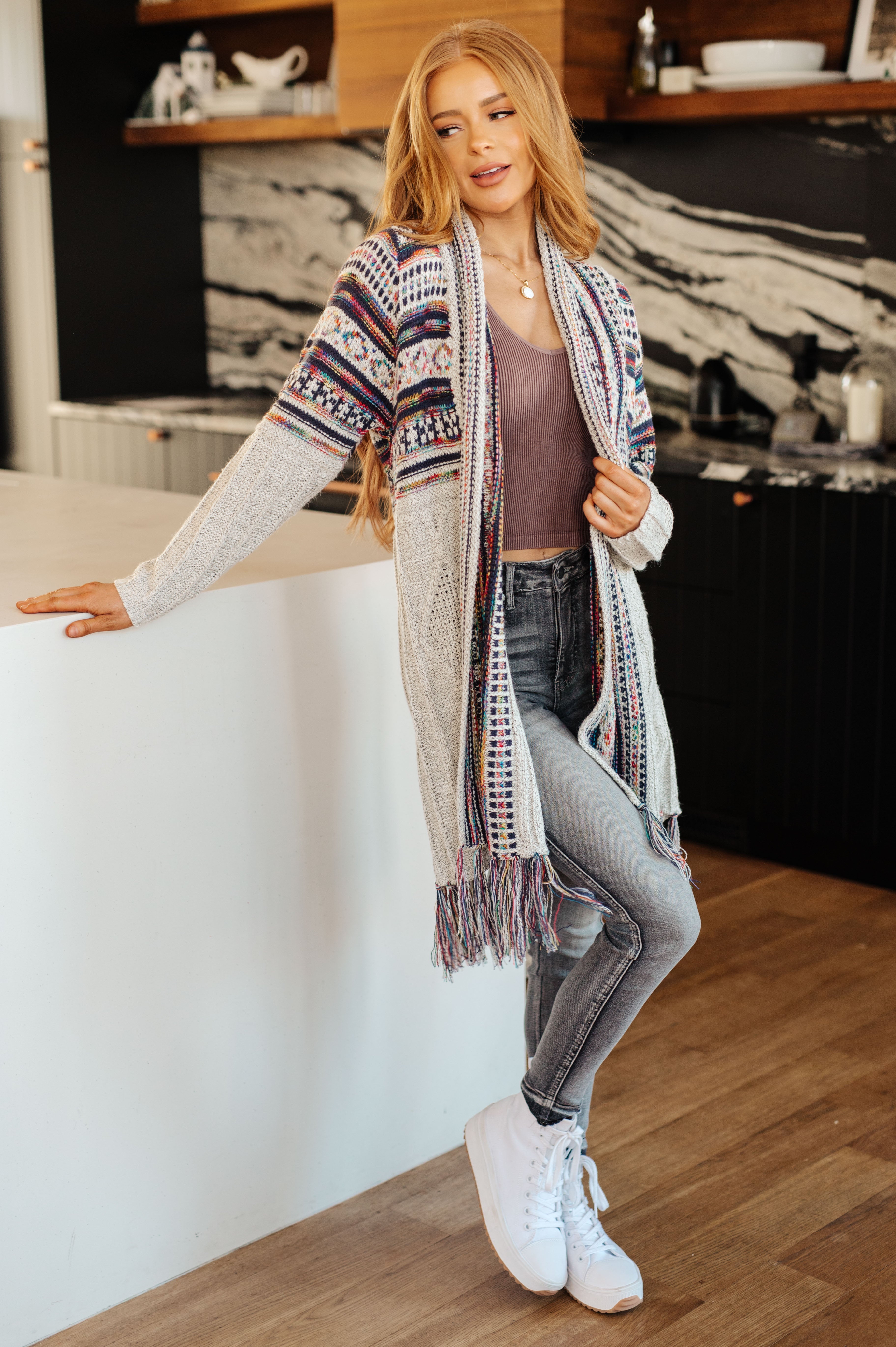 Charmed Life Fringe Cardigan