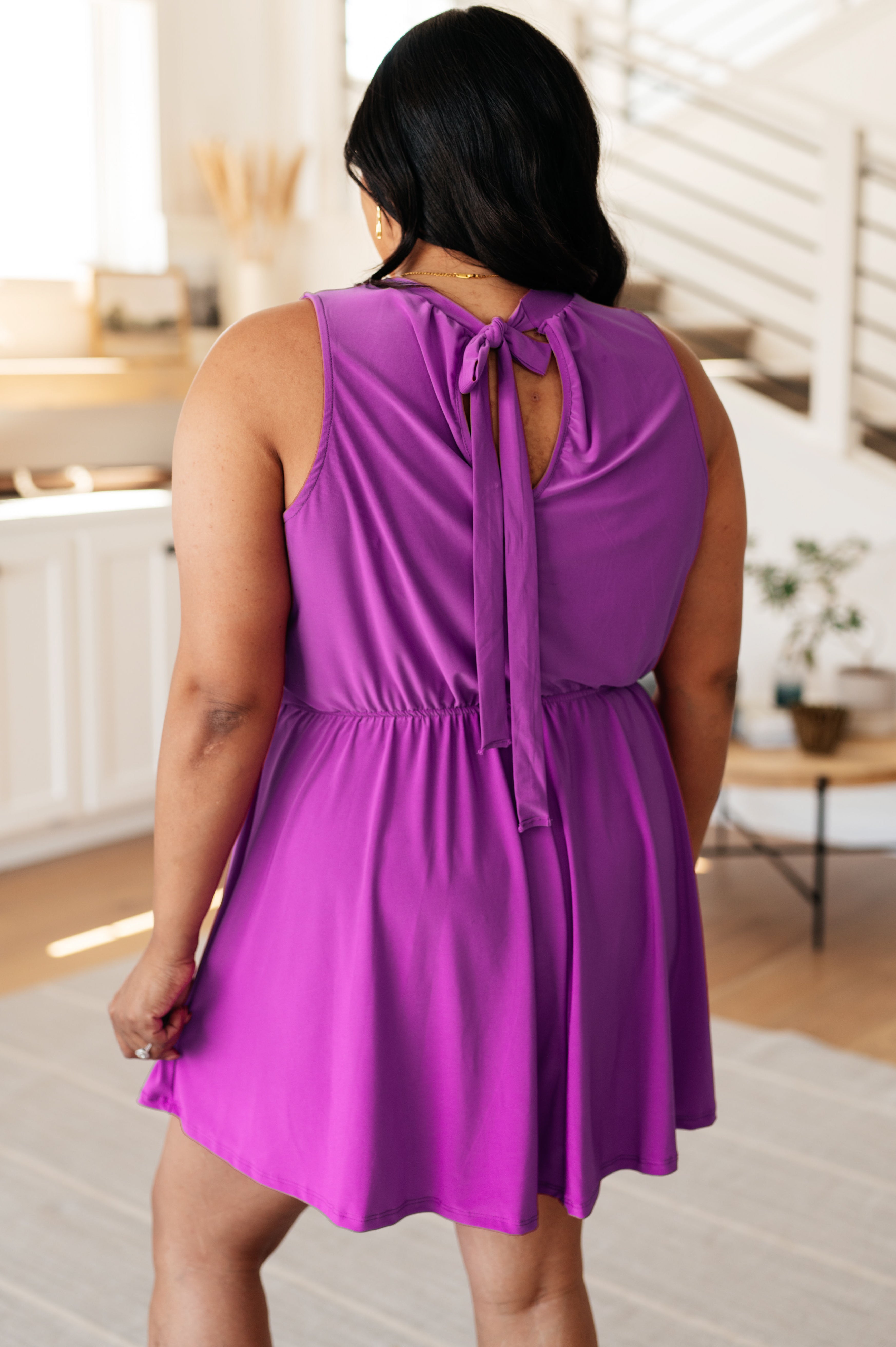 Morada Purple Romper Dress