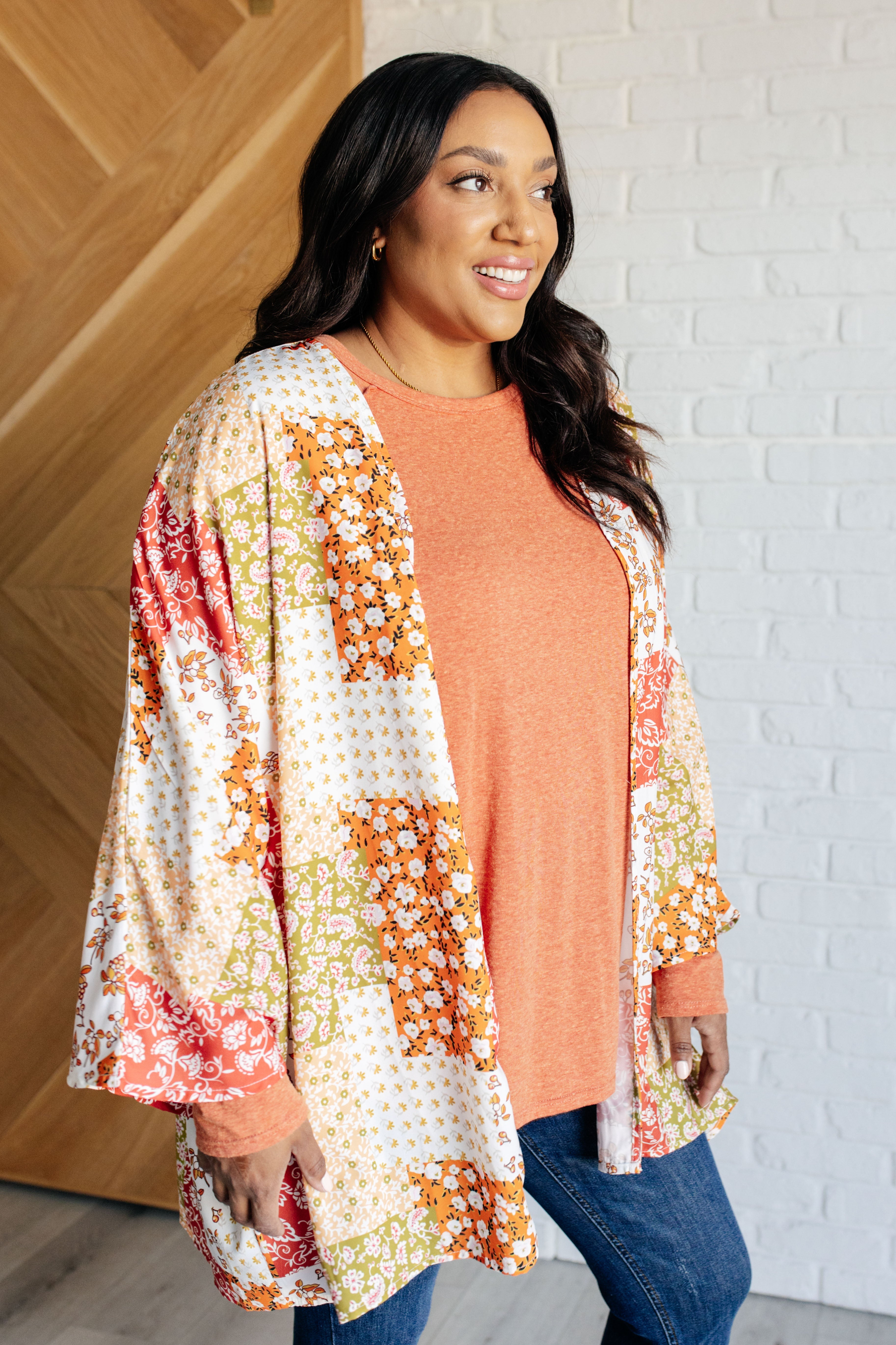 All Mixed Up Floral Kimono