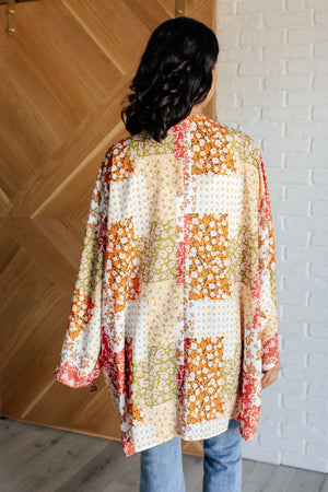 All Mixed Up Floral Kimono