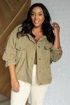 Style With Purpose Corduroy Jacket in Olive