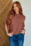 Ease Into Comfort Knit Top in Coffee