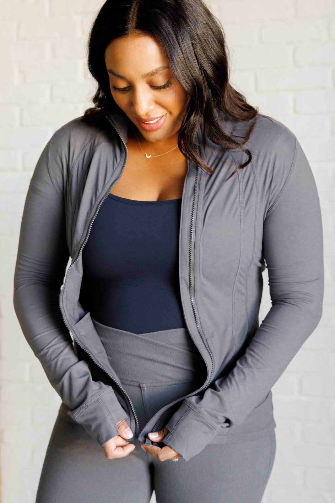 In Motion Activewear Jacket in Titanium