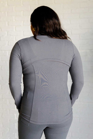 In Motion Activewear Jacket in Titanium