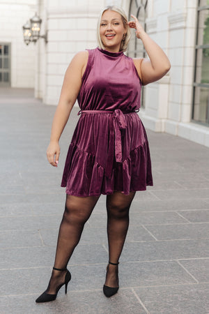 Velvet Bow-tique Mini Dress