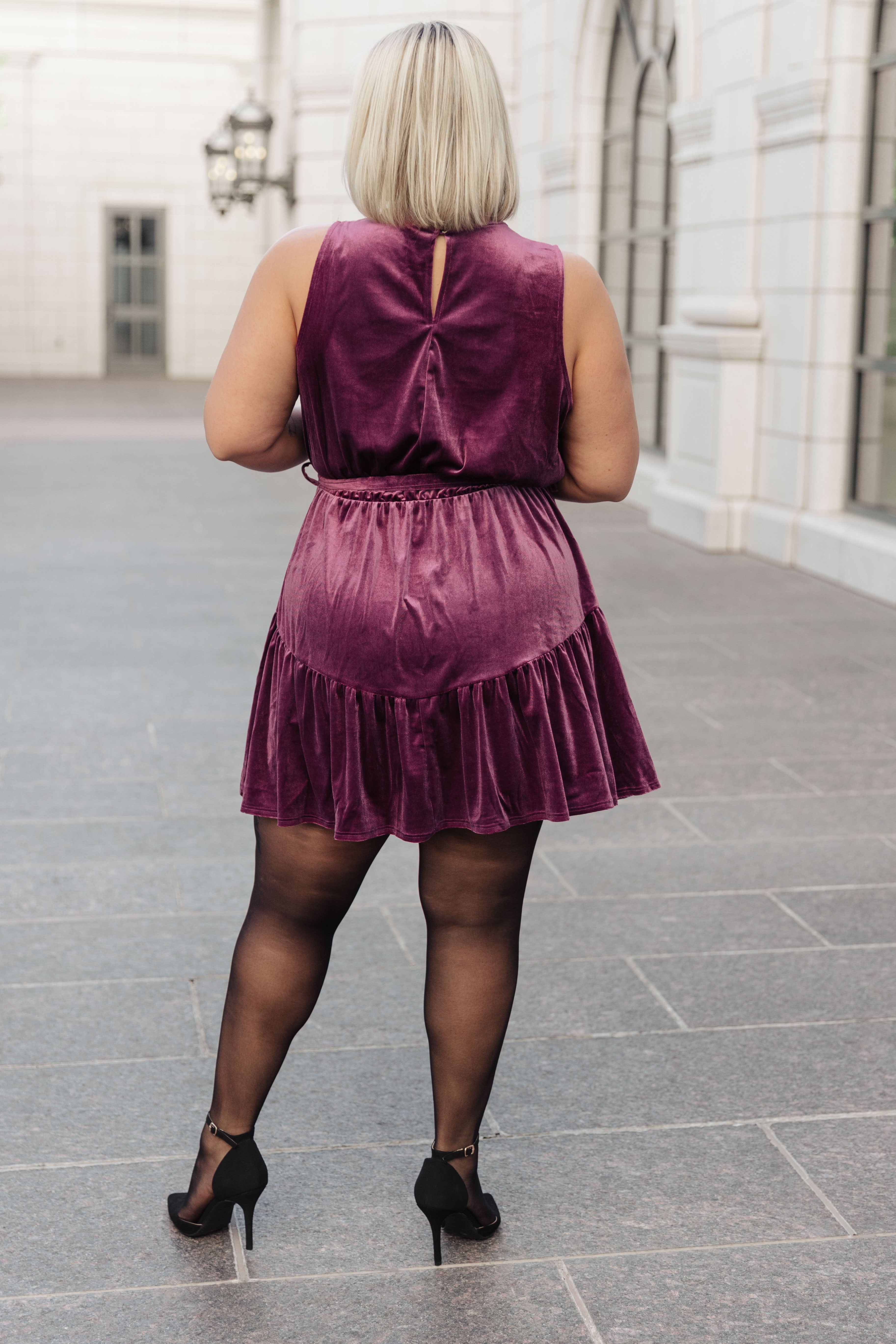 Velvet Bow-tique Mini Dress