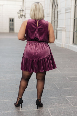 Velvet Bow-tique Mini Dress