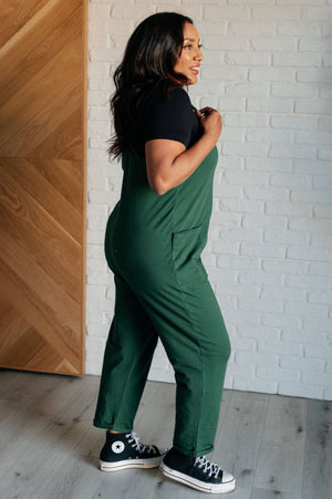 Everyday Style Jumpsuit in Dark Green