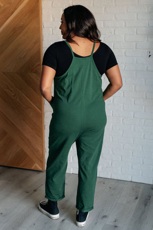 Everyday Style Jumpsuit in Dark Green