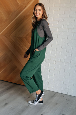 Everyday Style Jumpsuit in Dark Green