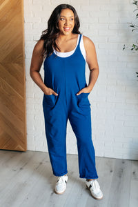 Everyday Style Jumpsuit in Light Navy