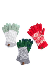 Tech Ready Glove Trio in Assorted Patterns