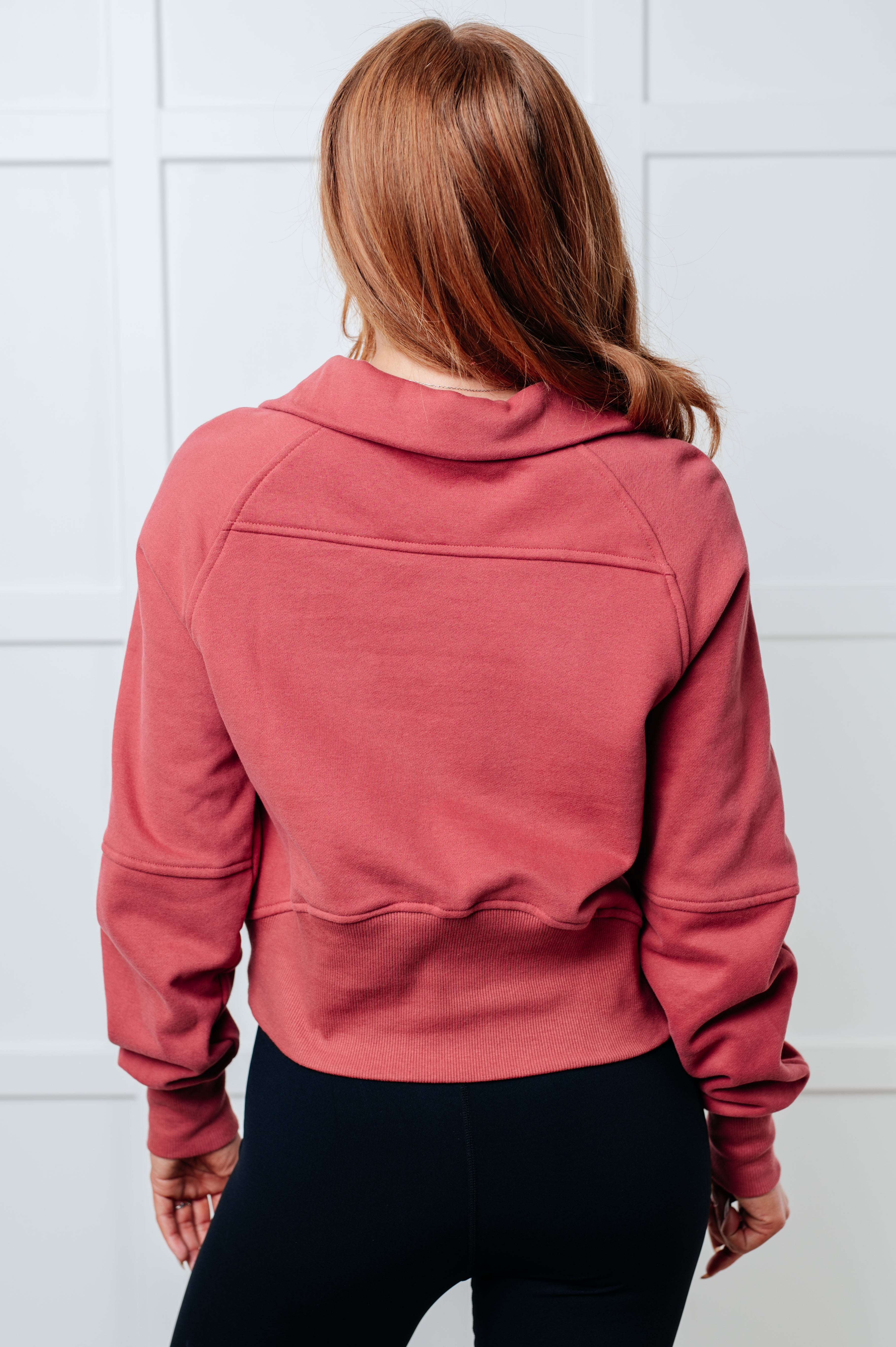 Mystic Charm Half Zip Pullover in Mauve