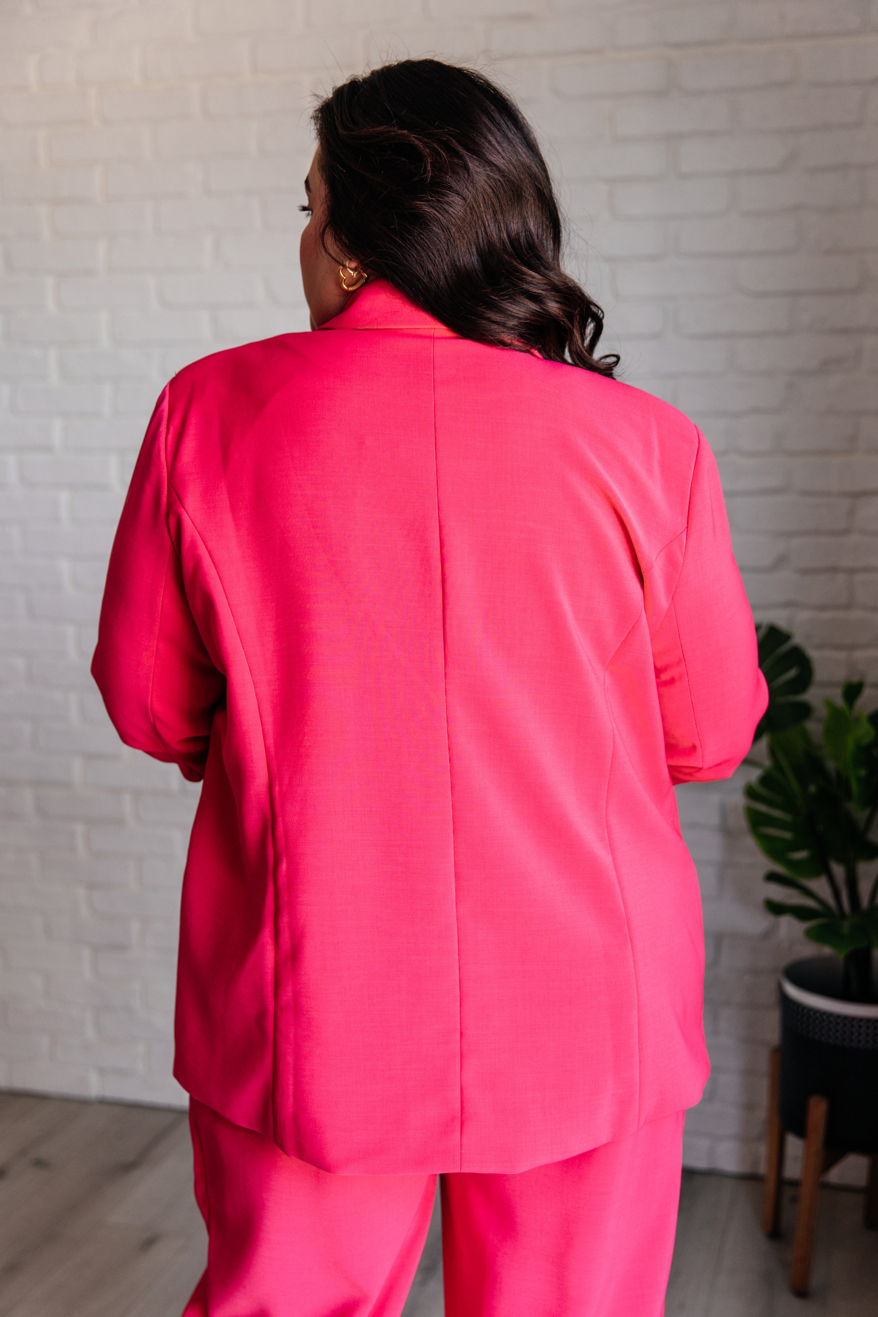 Come Work or Play Blazer in Hot Pink