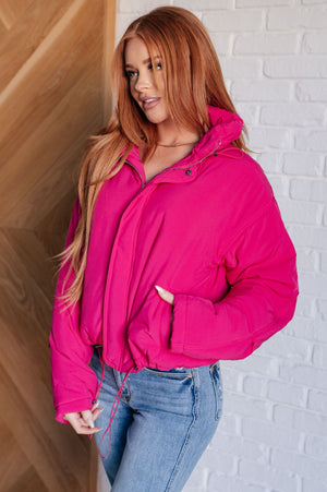 Toggle Me Pink Puffer Jacket