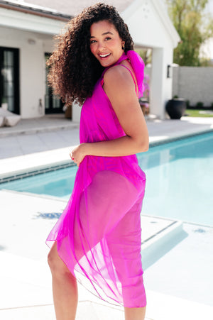 Summertime Swimsuit Sarong in Pink