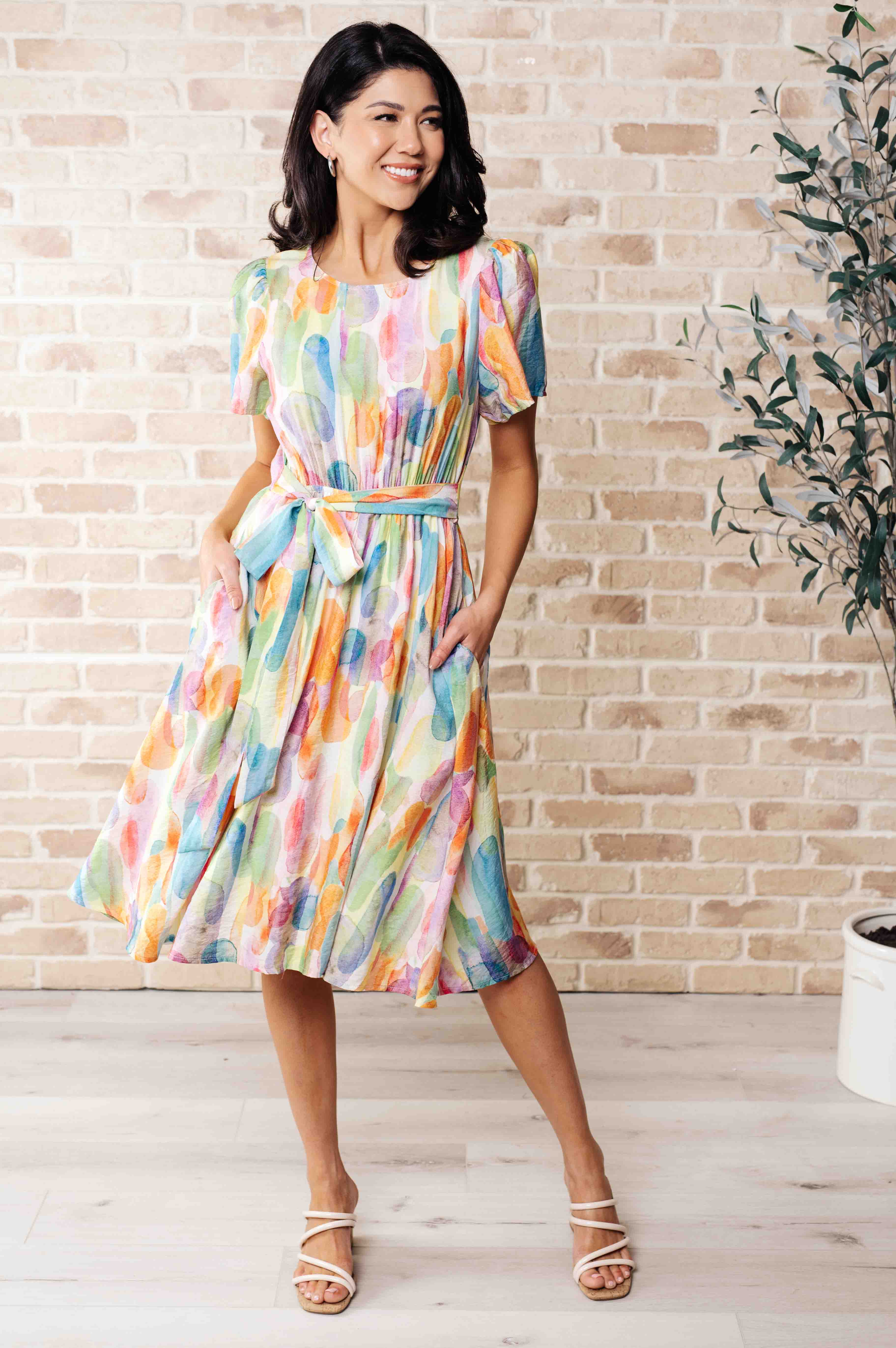 Gather 'Round Midi Dress