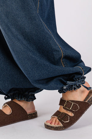 Funky & Fabulous Cargo Jeans in Denim Blue