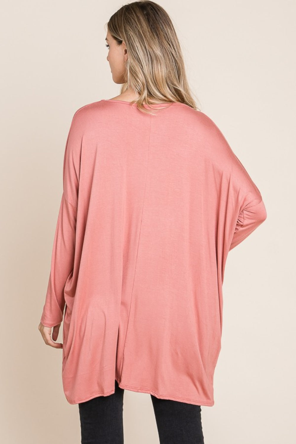 Made For Leggings Long Sleeve Oversized Top in Brick