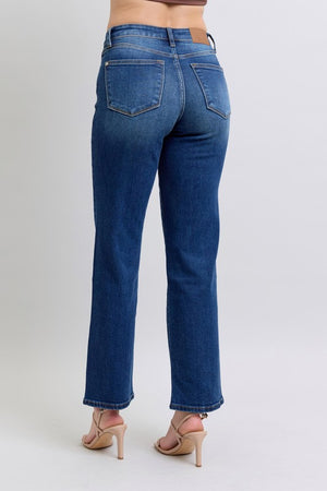 The Seam Dream Ankle Length Straight Jeans in Medium Wash