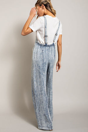 Eco-Friendly Mineral Washed Tencel Jumpsuit