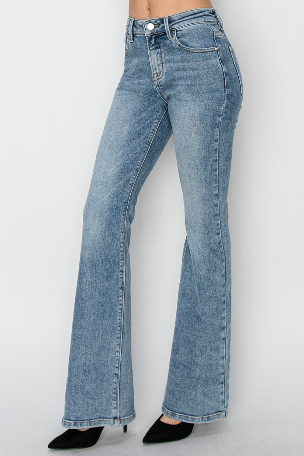 Viviana Mid Rise Bootcut Jeans in Medium Wash