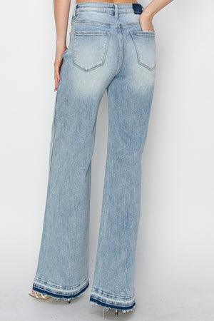 Feeling Cute High Rise Wide Leg Jeans in Light Wash