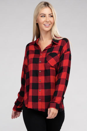 Countryside Plaid Flannel Shirt in Assorted Colors