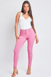 Blisse Hyperstretch Mid-Rise Skinny Pants in Flami-Flamingo