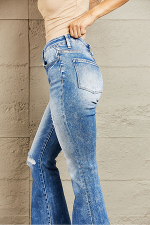 Sydney Mid Rise Bootcut Jeans in Medium Wash