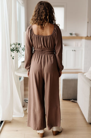 Zeina Long Sleeve Wide Leg Jumpsuit