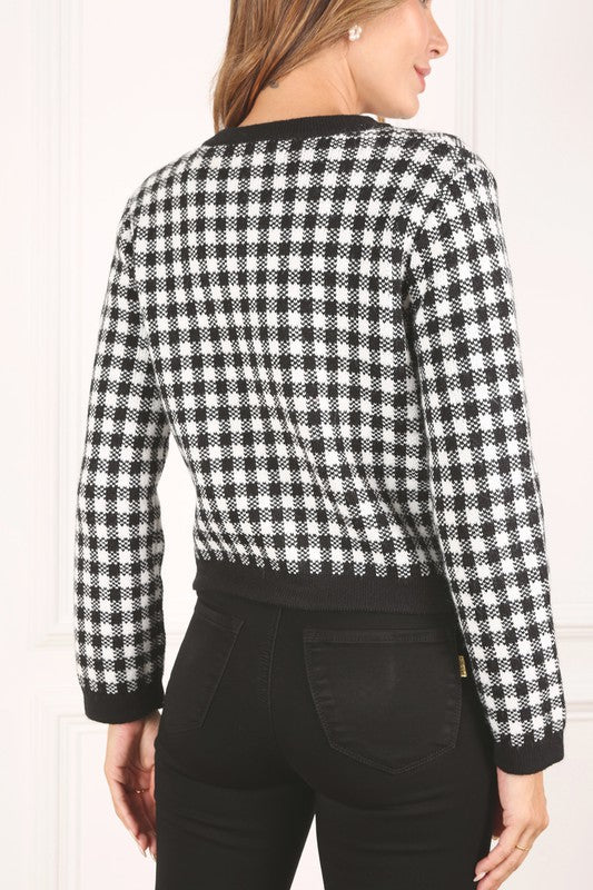 Checkmate Knitted Jacket