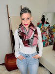 The Izzy Infinity Scarf in Red