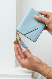 Love Letter Wallet in Powder Blue