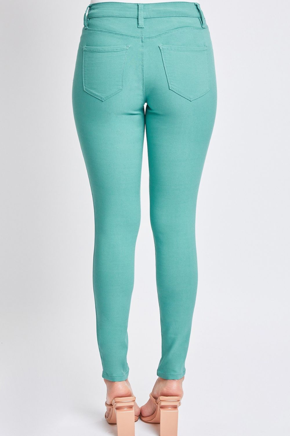 Blisse Hyperstretch Mid-Rise Skinny Pants in Sea Green