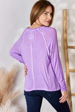 Chelsea Washed Long Sleeve Top