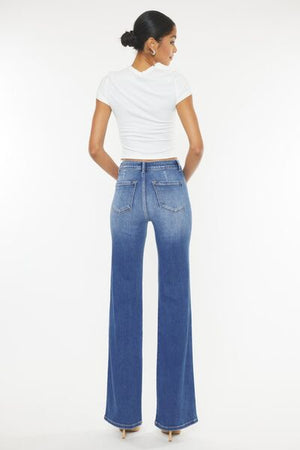 Dulcea Uber High Rise Flare Jeans in Medium Wash