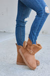 Anna Plush Thermal Boots in Tan