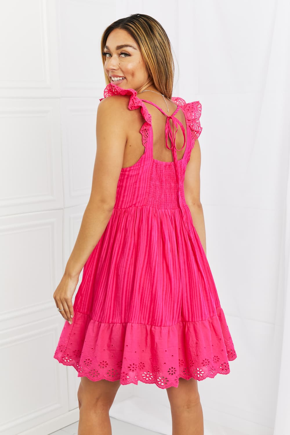 Make It Count Lace Detail Mini Dress