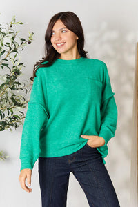 Seams to Me Sweater in Kelly Green