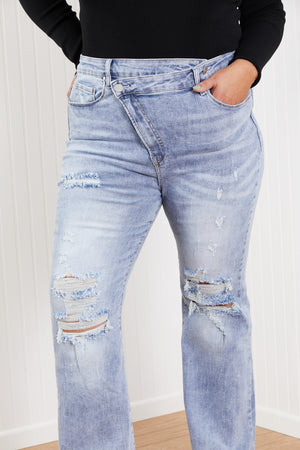 Valerie Crossover Flared Jeans