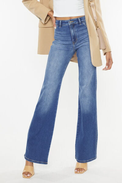 Dulcea Uber High Rise Flare Jeans in Medium Wash