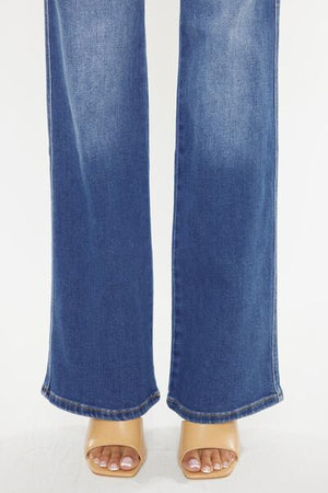 Dulcea Uber High Rise Flare Jeans in Medium Wash