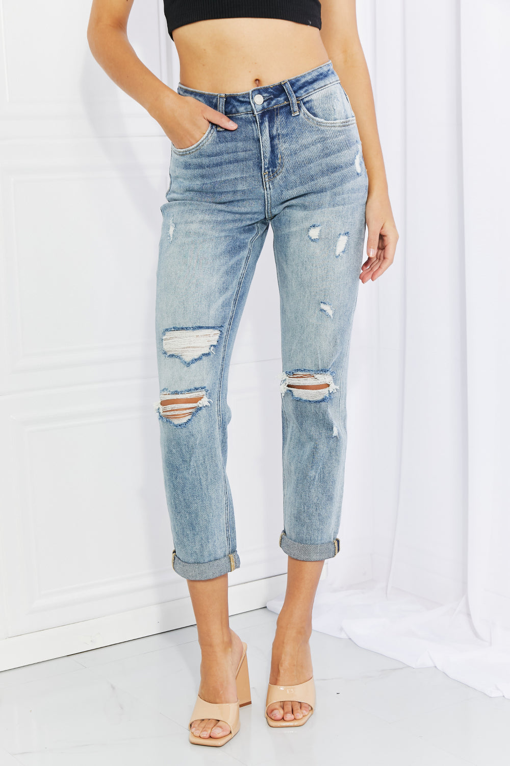 Let You Go Distressed Jeans