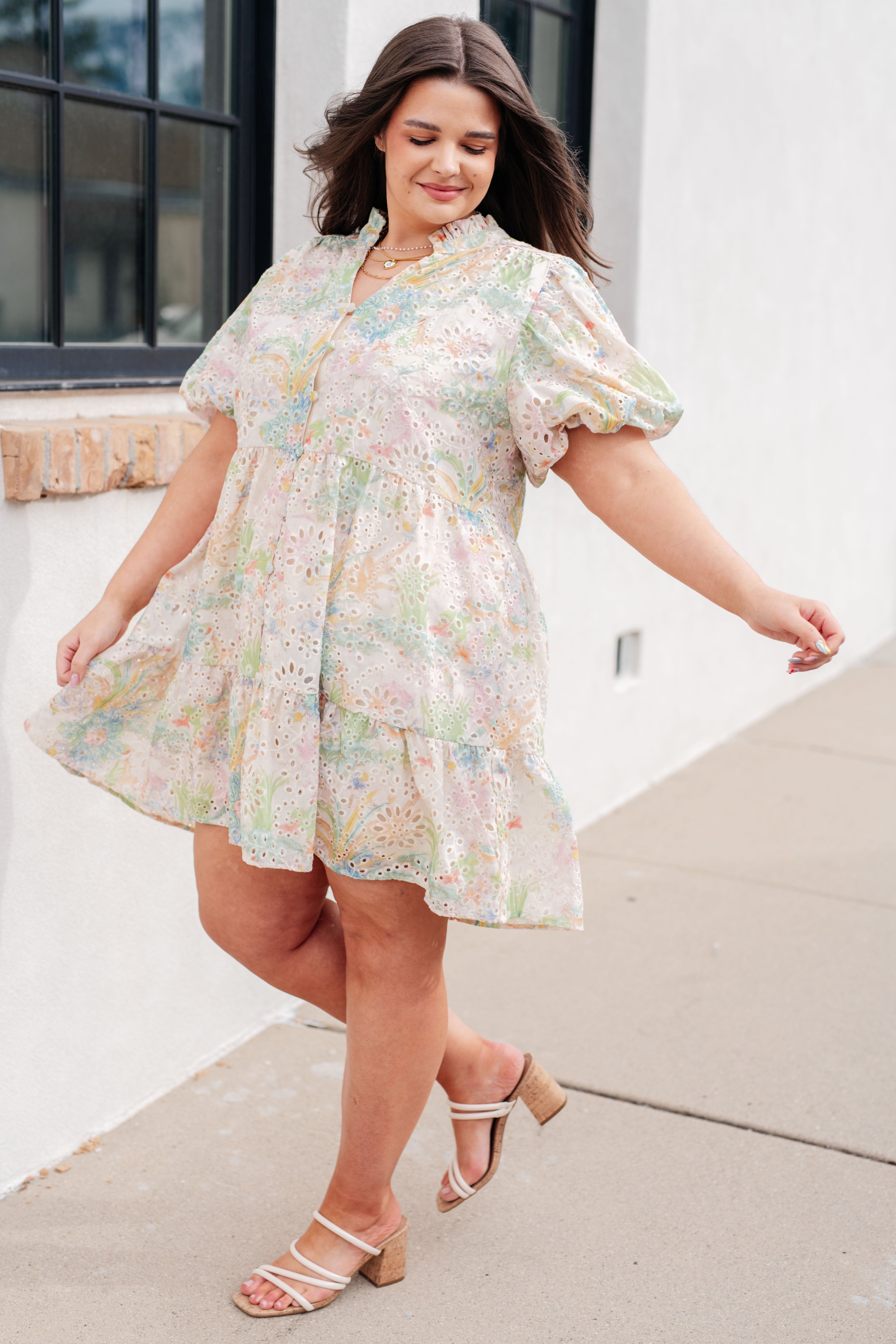 Tea Time Eyelet Dress