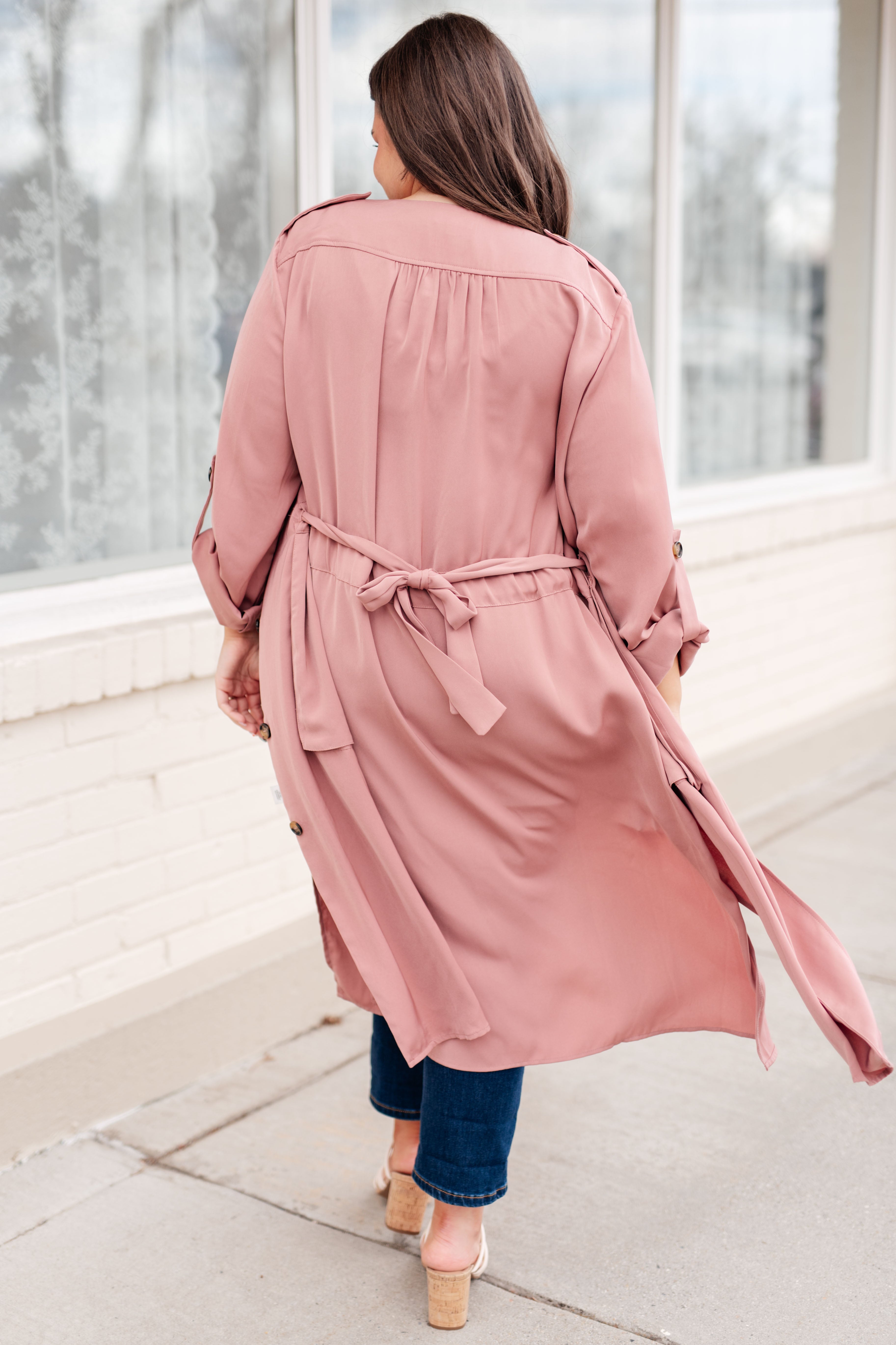 Step into Spring Jacket in Dusty Mauve