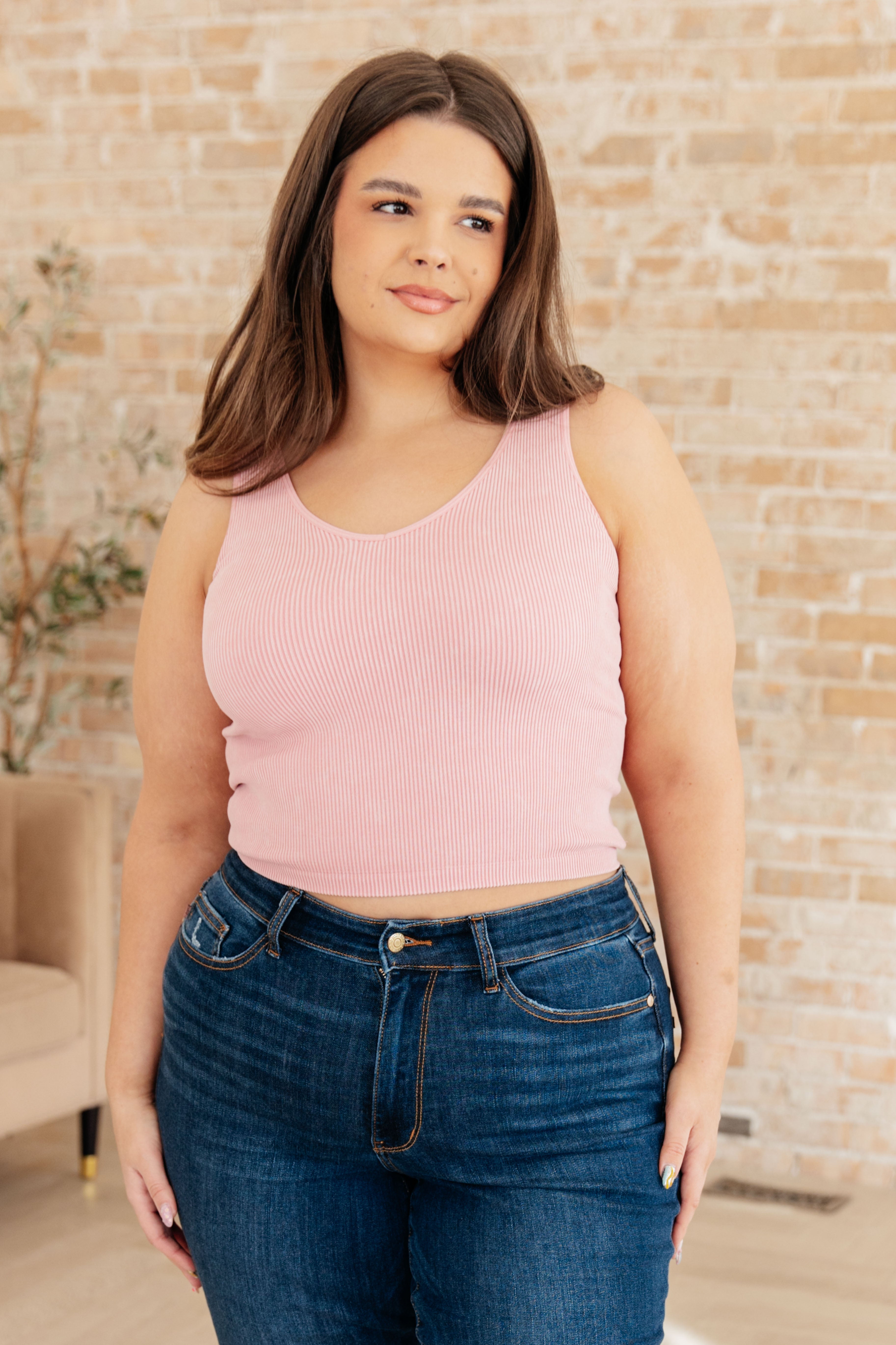 Function Meets Fashion Reversible Tank in Dusty Rose