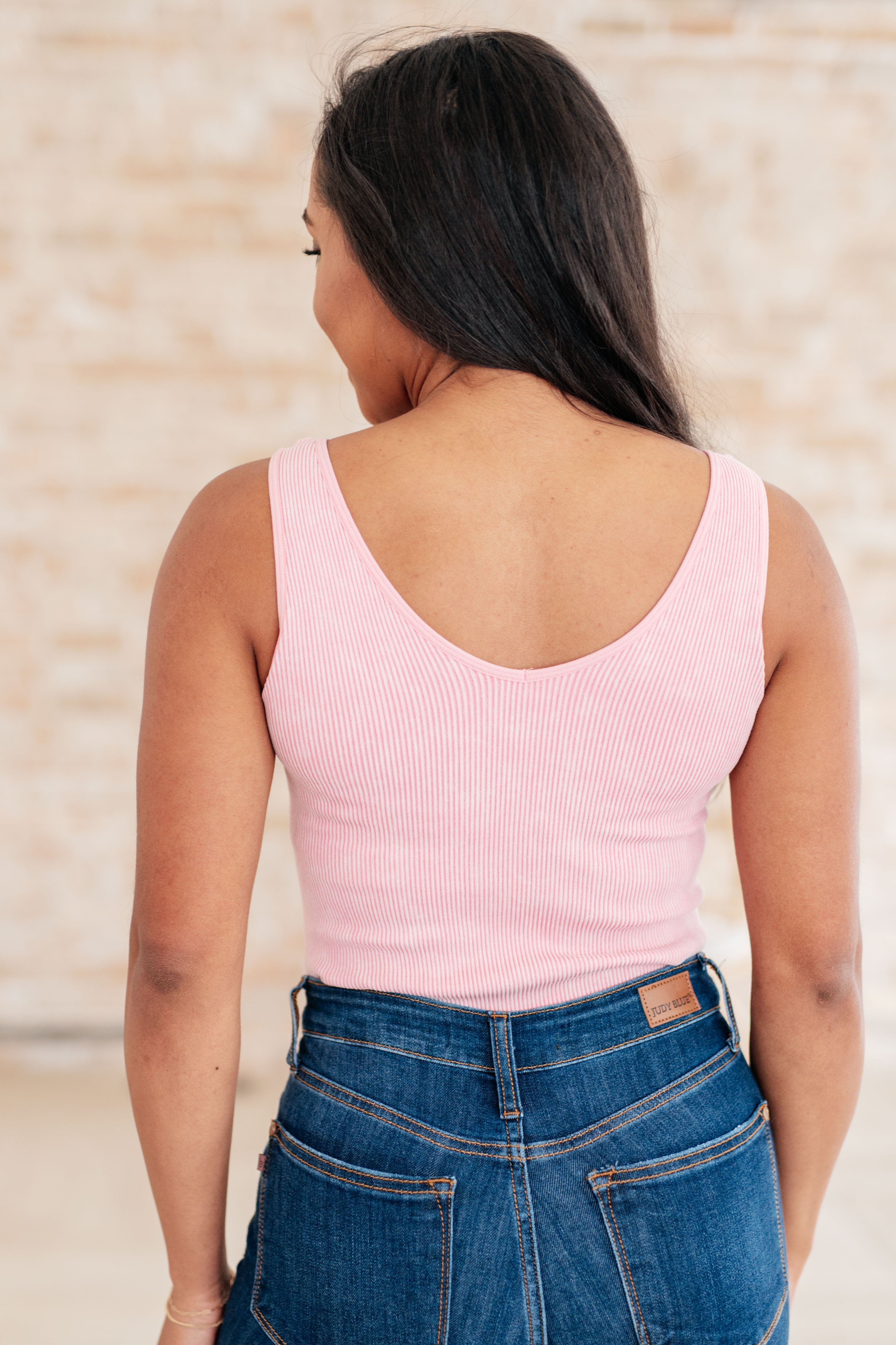 Function Meets Fashion Reversible Tank in Dusty Rose