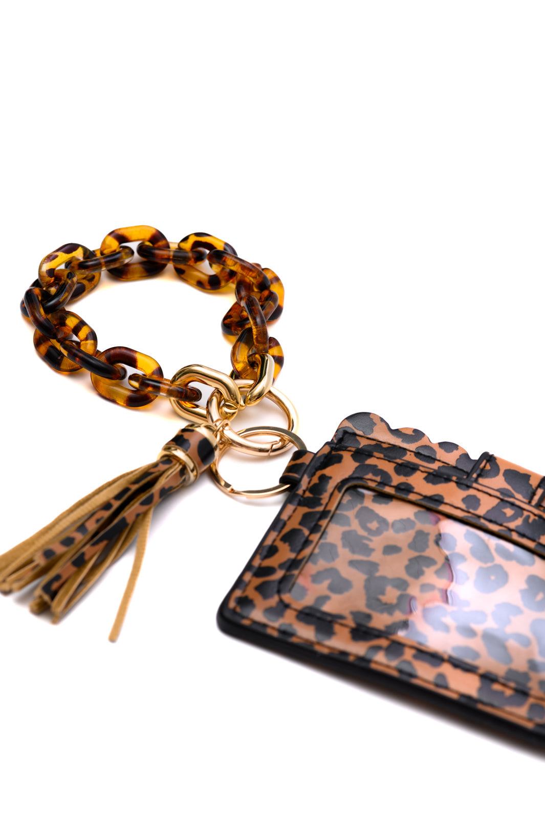 Mini Wristlet Wallet in Leopard
